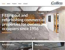 Tablet Screenshot of collins-construction.com