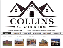 Tablet Screenshot of collins-construction.biz